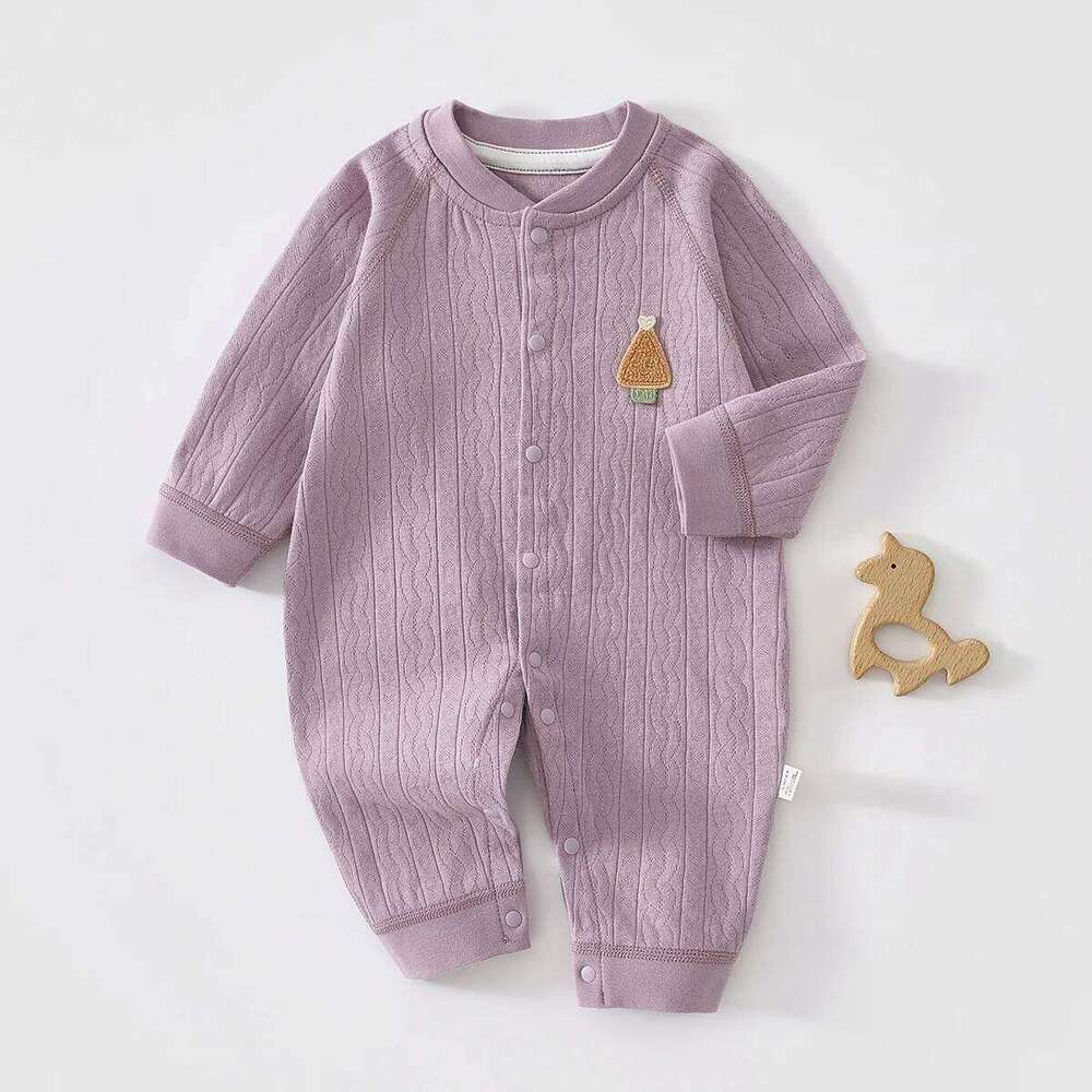 AYNIGIELL Spring and Autumn 0-18M Baby Rompers Newborn Girls Boys 100%Cotton Clothes High Quality Patterned Jumpsuit 26H0224
