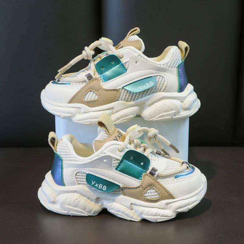 TJR Size 21-36 Baby Toddler For Boys Girls Breathable Mesh Little Kids Casual Sneakers Non-slip Children Sport Shoes Tenis 26W0224