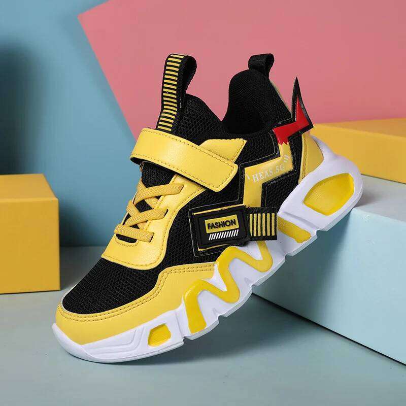 Cartoon Kids Boys Basketball Soft Sole Outdoor Children Sports Running Shoes Non-slip Breathable Walking Sneaker 26W0224