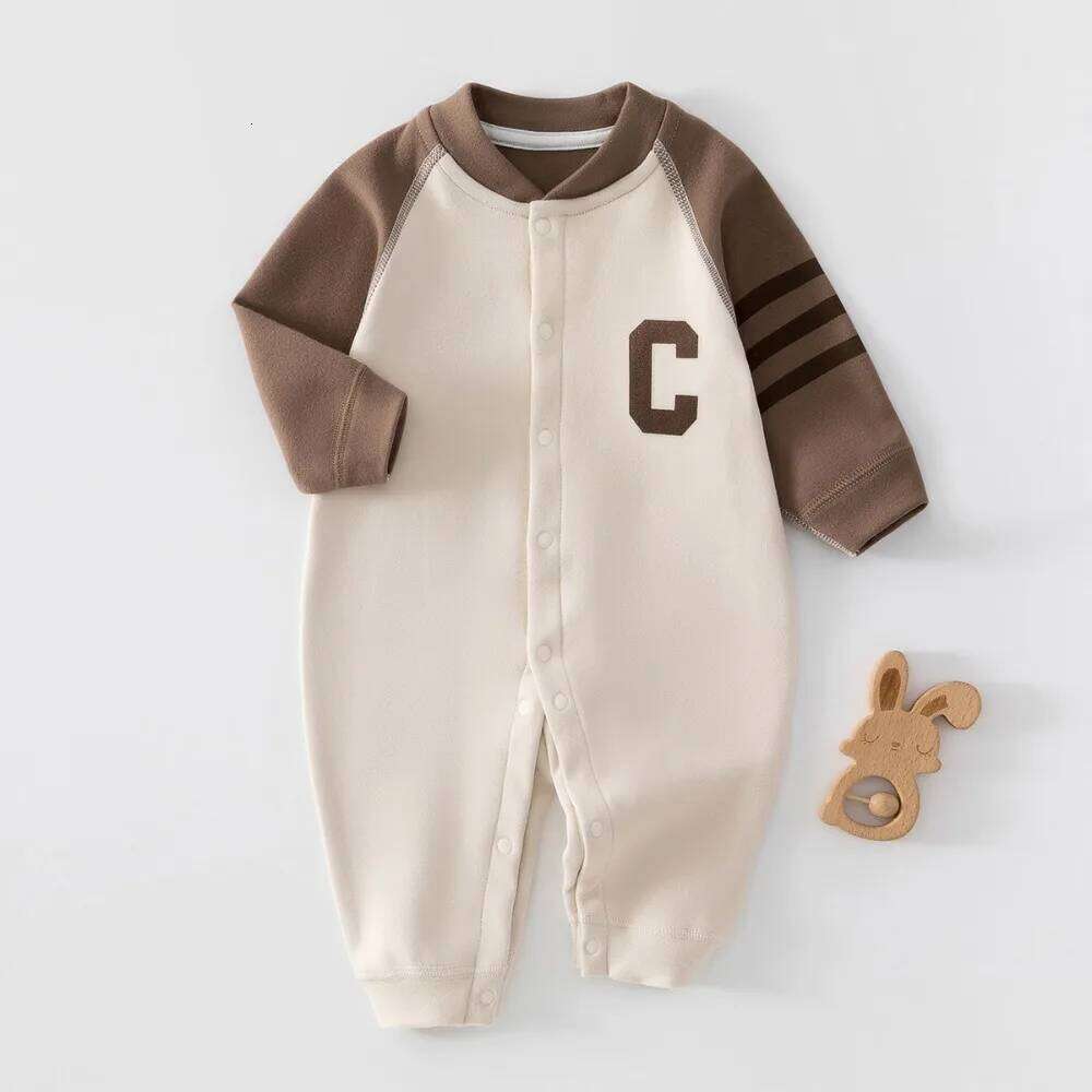 Boy Cotton Skin Friendly Clothing Newborn Baby Spring Autumn Warm Jumpsuit 0 To 24 Month Infant Soft and Cute BodySuit 26H0224