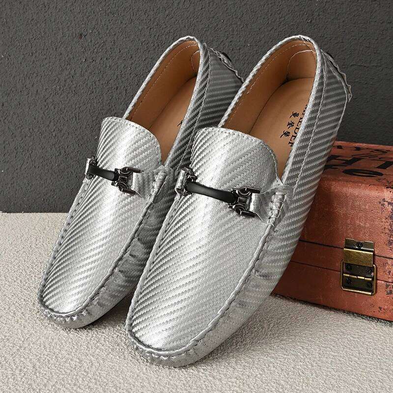 MAEDEF Business Brand Leather Fashion Casual Shoes for Men Breathable Loafers Comfortable Men's Wedding Party Shoe