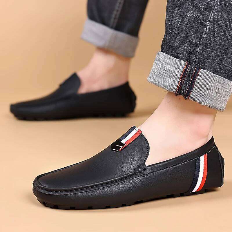 MAEDEF Loafers High Quality Anti-slip Casual Men's Leather Loafer Outdoor Breathable Lightweight Soft Driving Shoes