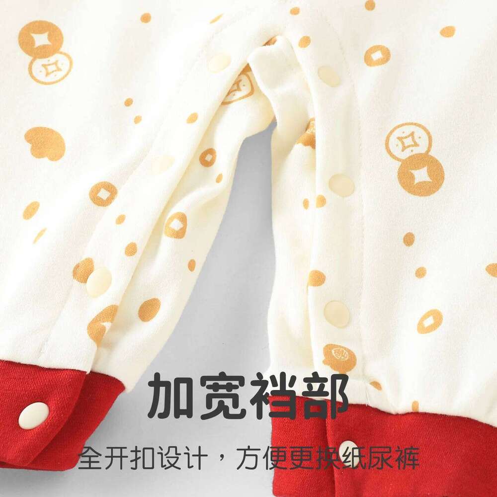 YouqiBaby Autumn Infant Full Month Celebration Outfit One-Year-Old Birthday Romper Crawling Suit 26Y0224