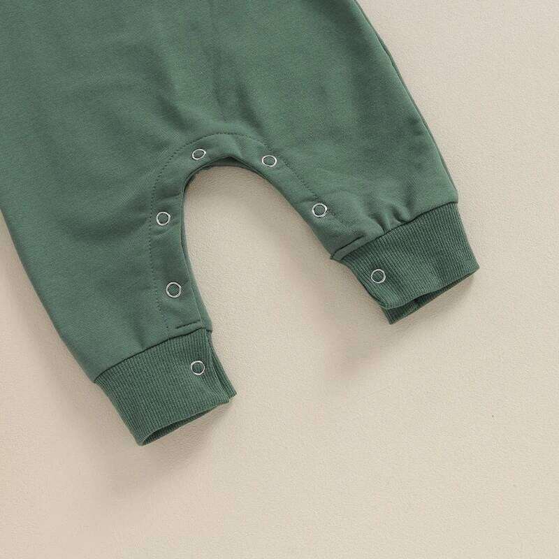 Rompers Toddler Girl Overall Jumpsuit Autumn Spring Solid Color Long Sleeve Baby Boys Romper Infant Newborn Clothing 26H0224