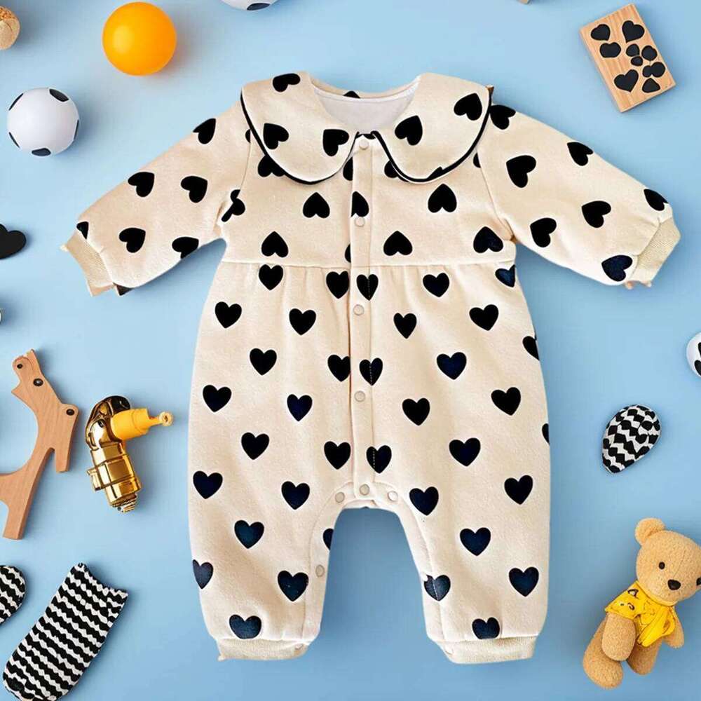 Sanlutoz Winter Baby Girls Clothing Rompers Long Sleeve Newborn Jumpsuits Cotton Warm Princess 26H0224