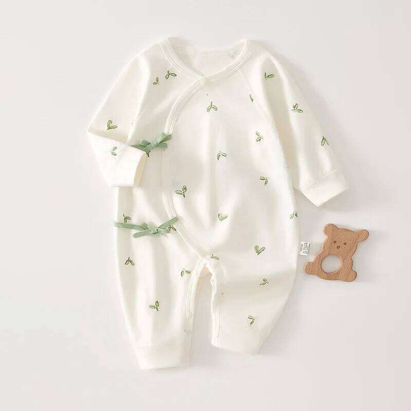 Print Baby Romper Infant Long Sleeved Bodysuit Clothes Soft Pure Cotton Newborn Jumpsuit Boys Girls Kids Onesie Pajamas Outfits 26Y0224