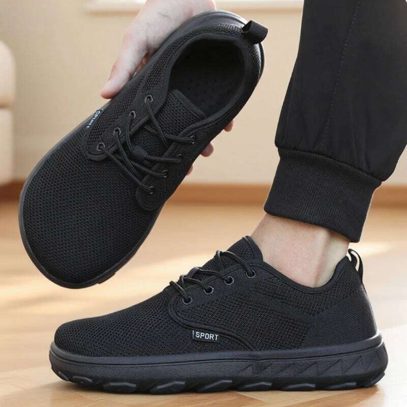 Men's Breathable Mesh Wide Toe Casual Comfortable Fitness Training Sneakers 2025 Shoes for Men with Free Shipping