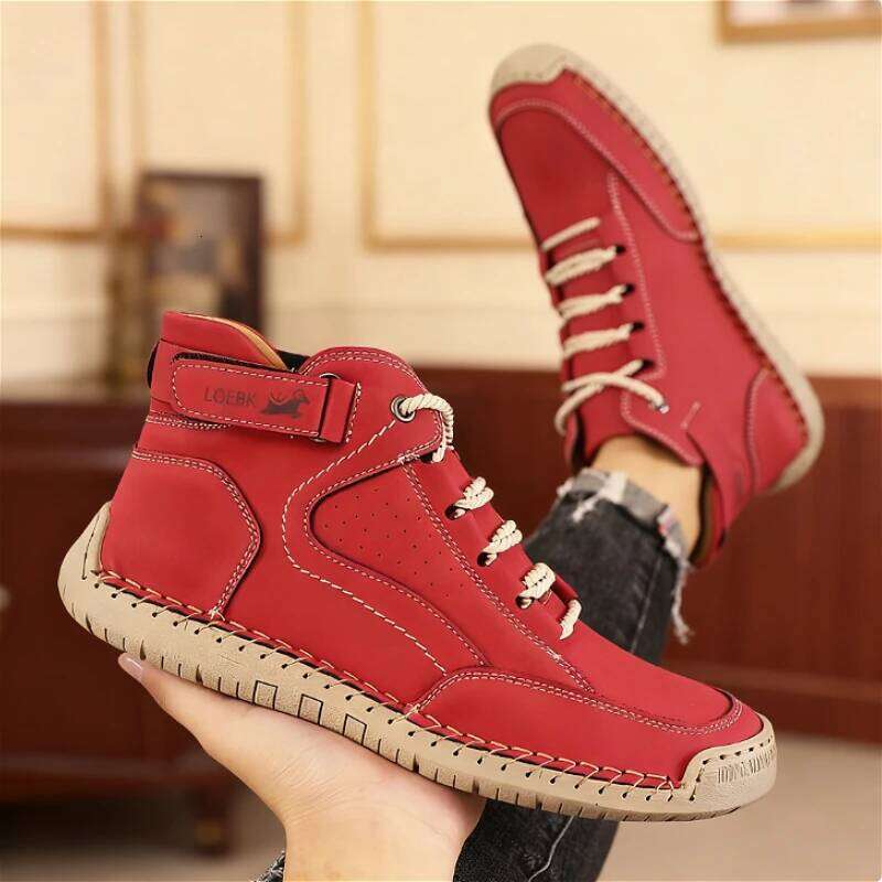New Men's Leather Men Design Sneakers Hot Sale Moccasins Walking Flats Casual Male Work Shoes Homme Zapatos