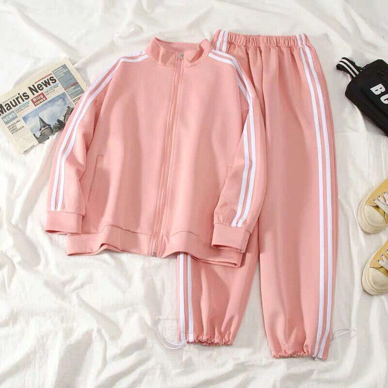 Spring Japanese Sle Casual Two-Piece Set for Women Loose College Sle Soft Blue Outerwear Wide Leg Pants Student Outfit