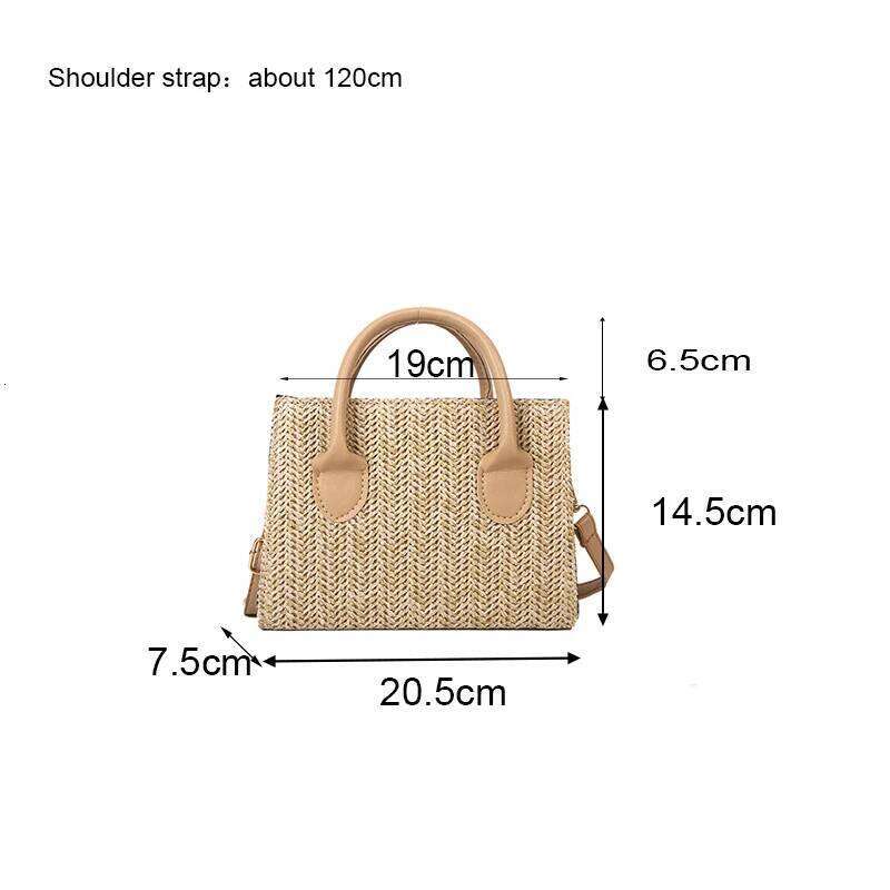 Summer Net Red Grass Crossbody New Fashion Japanese Small Fresh Flower Woven Handbag Shoulder Bag Z260224