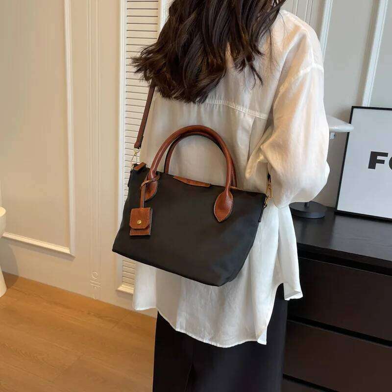 Fashion Casual Tote Waterproof Nylon Shoulder Commuting Handbag Crossbody Large Capacity Women'S Bag Z260224