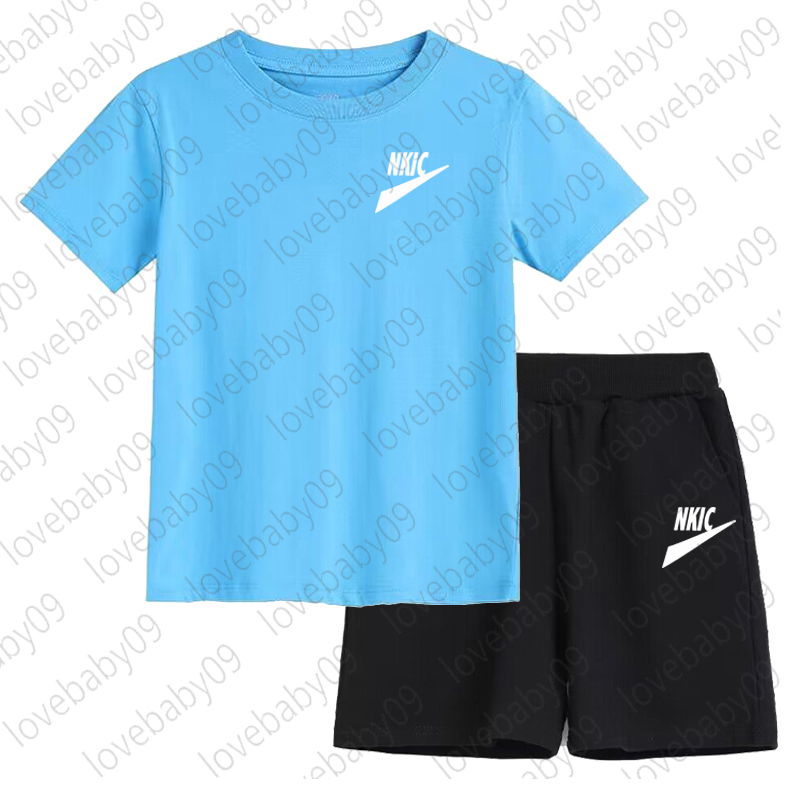 2pcs Kids Clothing Sets Summer Brand Print Baby Boy Sport Outfits Children Clothes Sets Clothing T-Shirt Shorts Set for Toddler Girls