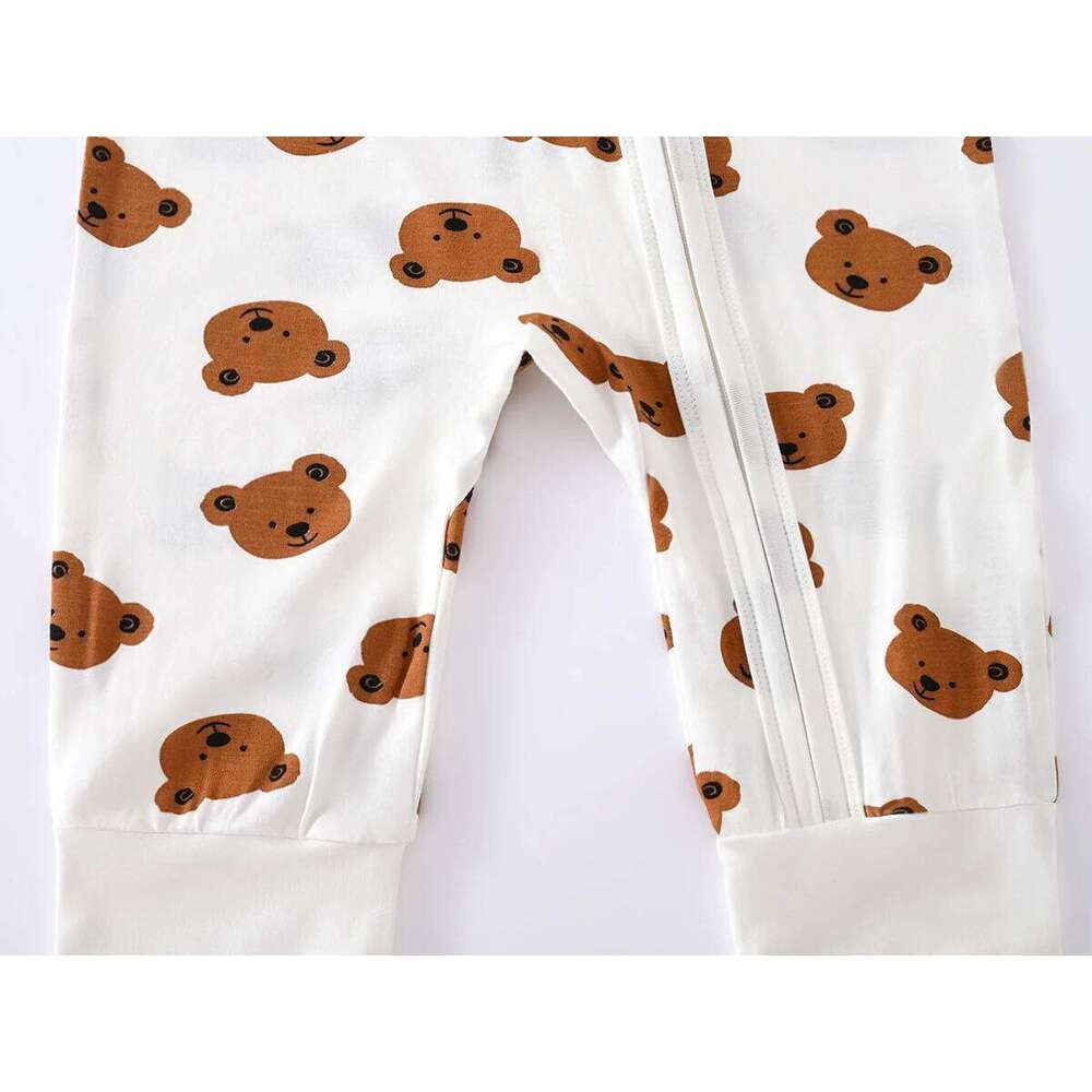 Somenie Unisex Long Sleeve Onesie with Zip Boys Girls Foldable Romper Infant Baby Jumpsuit Outdoor Wear 1-3-6-9M 26H0224