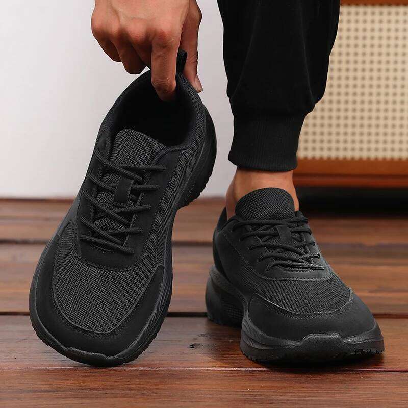 Wide Toe Unisex Breathable Mesh Platform Sneakers Fashion Comfortable Minimalis 2025 Outdoor Non-Slip Walking Shoes