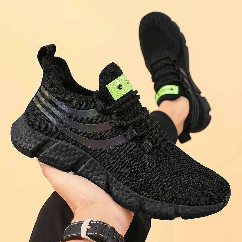 Men's Spring and Summer New Mesh Breathable Lightweight Casual Running High Quality Trendy Fashionable Sports Shoes
