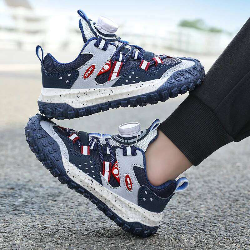 Children's Casual Rubber Wear-resistant Outsole Running Trendy Comfortable Convenient Sports Shoes for Kids 26W0224