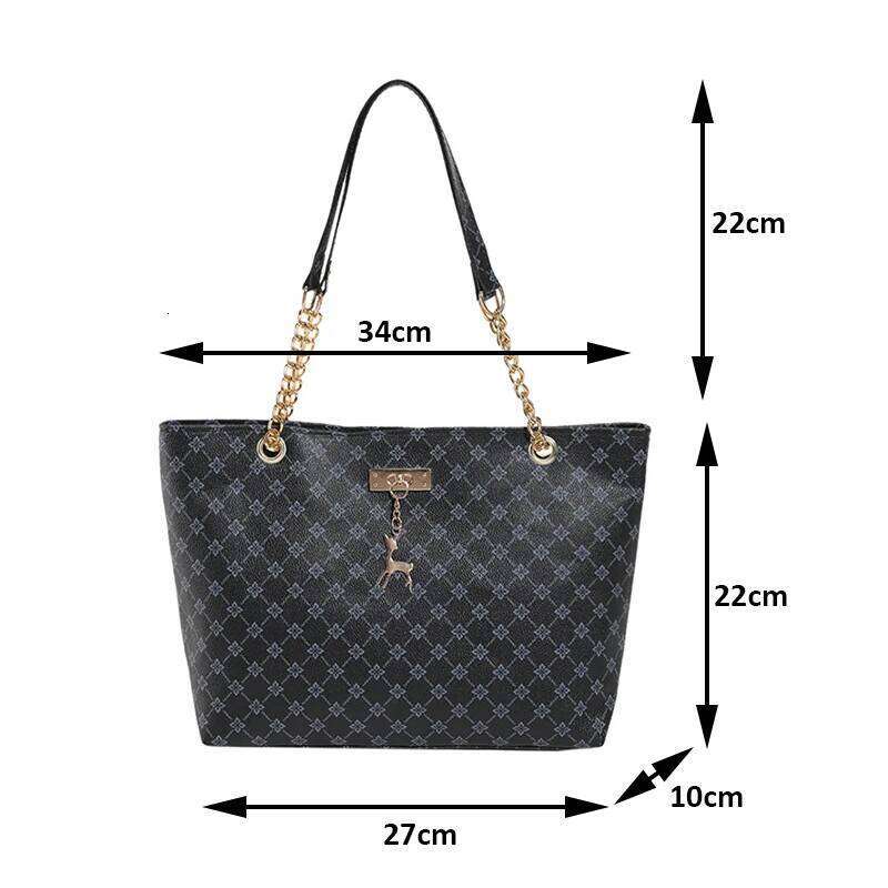 New Presbyopia Handbag Texture Soft Leather Large Capacity Tote Women With Hanging Accessories Shoulder Bag Z260224