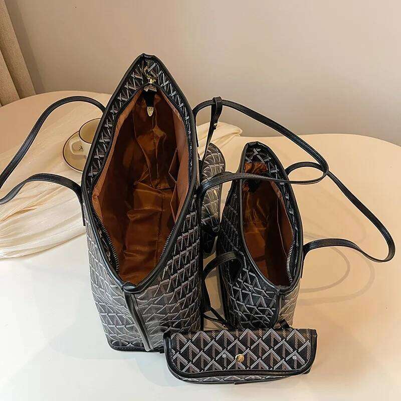 shopping Bag Classic Large Capacity Tote Two Suitcase Versatile Shoulder Handbag Z260224