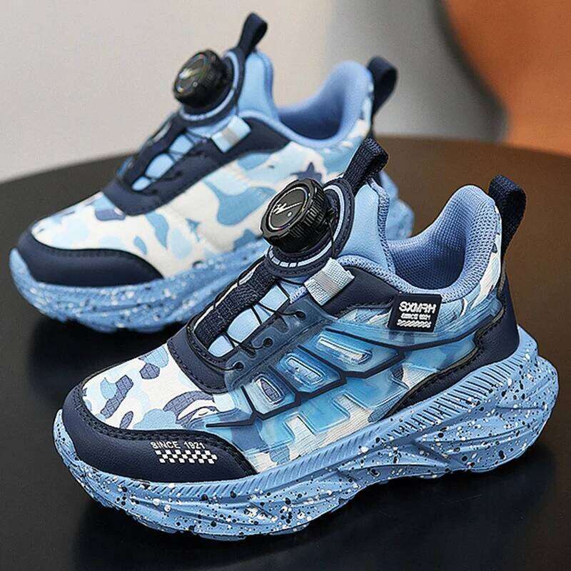 Children's Autumn Winter New Outdoor Fashion Running Sneakers Thick Sole Anti Slip Casual Walking Shoes for Kids 26W0224