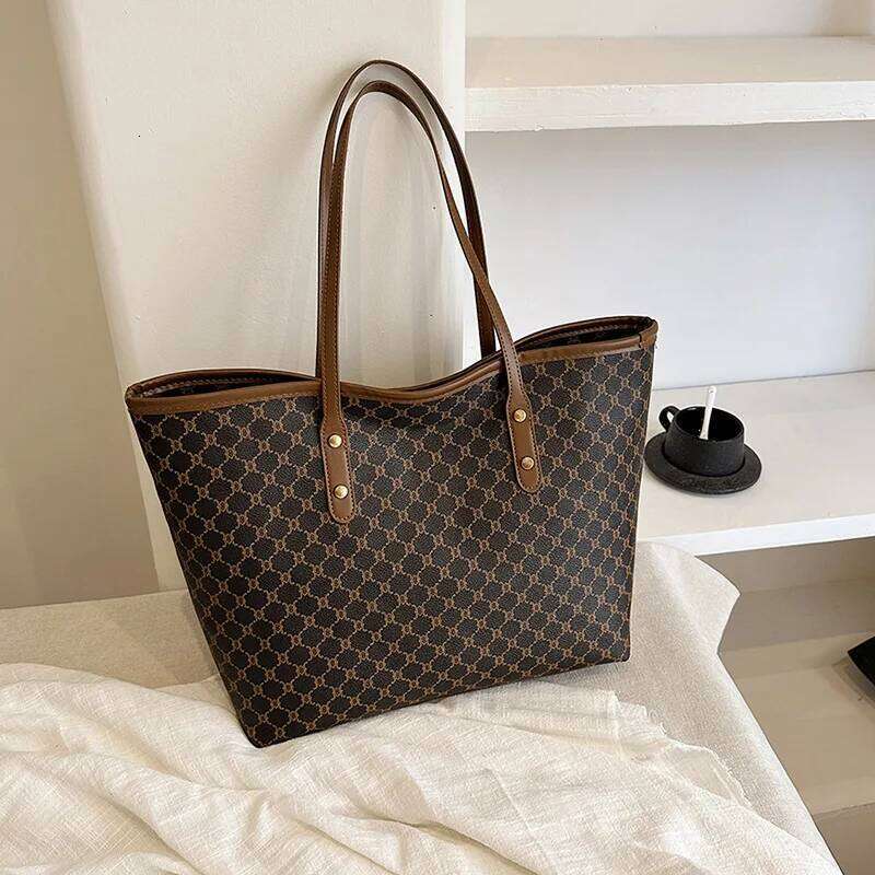 High End High-capacity For Women, New Trendy Tote Bag, Versatile Commuting Texture Portable Shoulder Bag Z260224