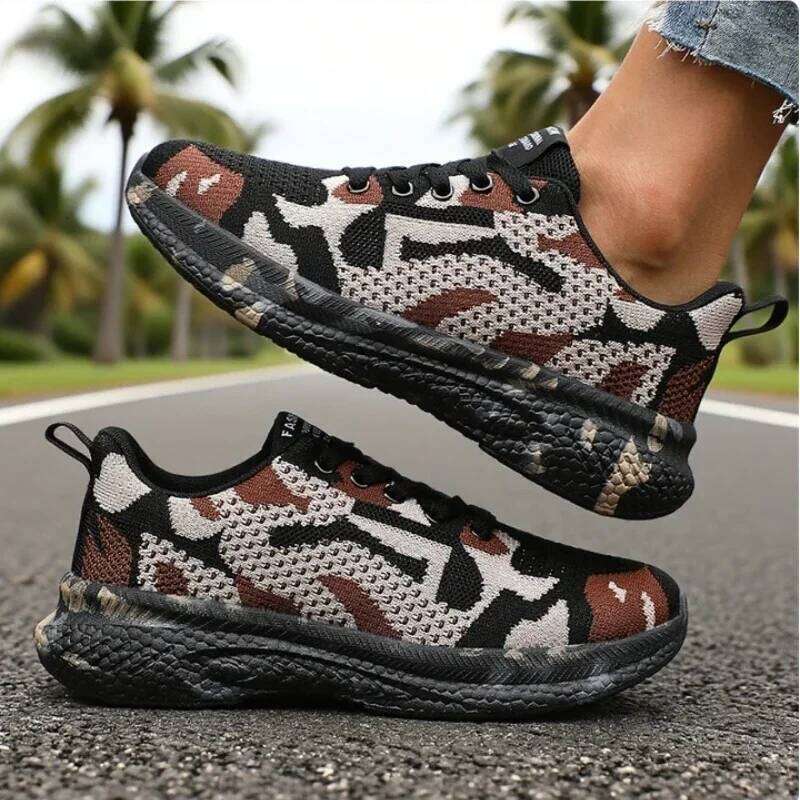 Mesh Camouflage Women's Anti Slip Wear-resistant Casual Outdoor Hiking Breathable Camping Shoes Sneakers Women