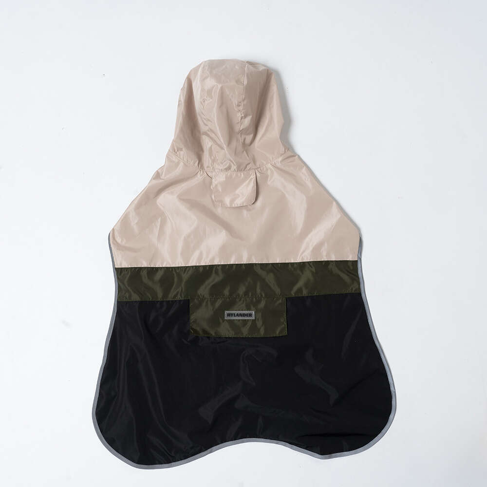 Famous brand Direct Sale Clothing Spring and Autumn Color Block Outdoor Waterproof Windproof Jacket for Large Dogs Pet Raincoat pupakaIK