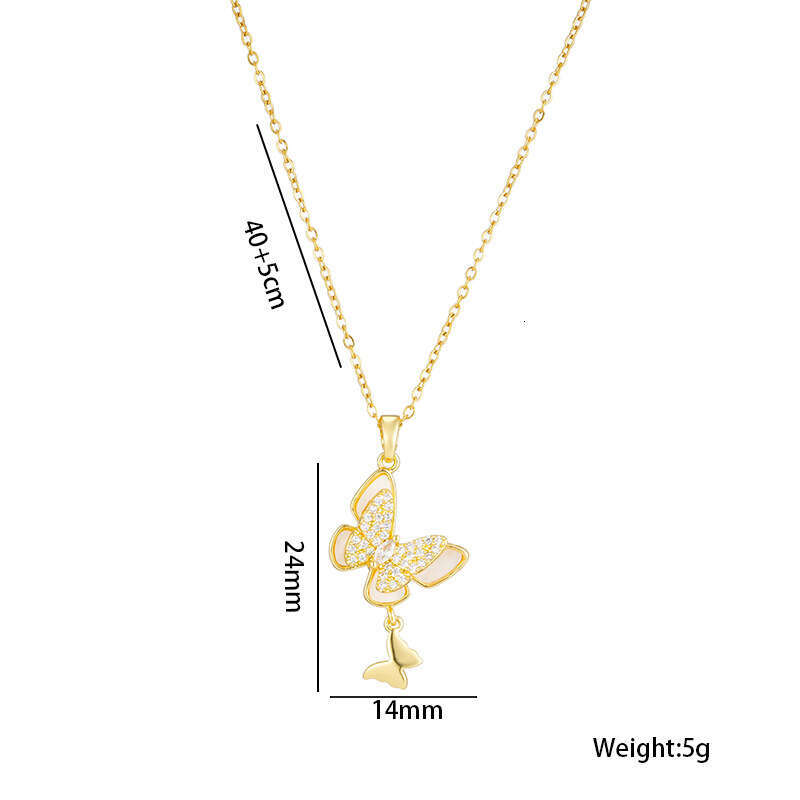 Water Drop Pendant Titanium Steel Versatile New Women's Necklace Necklace Jewelry