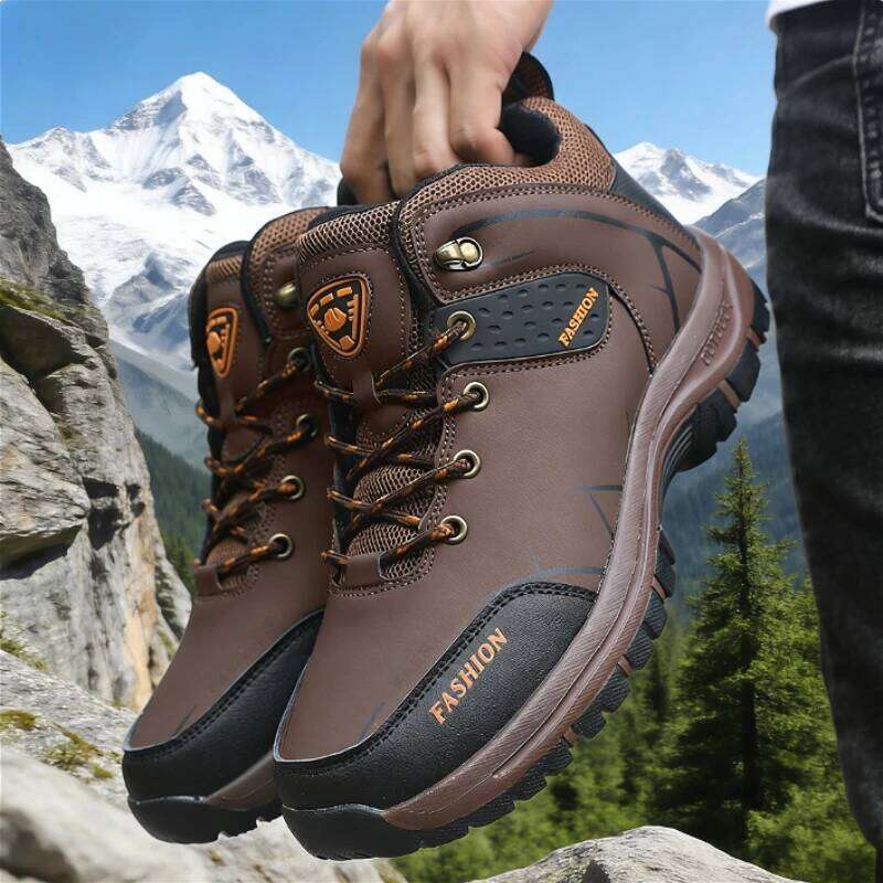 Classic Hiking Boots Comfortable Breathable Anti Slip Shoe Outdoor Mountain Climbing Sneaker Fashion Men Top Quality Loafers