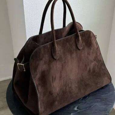 Women's Large Capacity Vintage Tote Bag -Brown Handbags Structured Snap Closure, Sturdy Handles for Work, Travel, Everyday Use Z260224