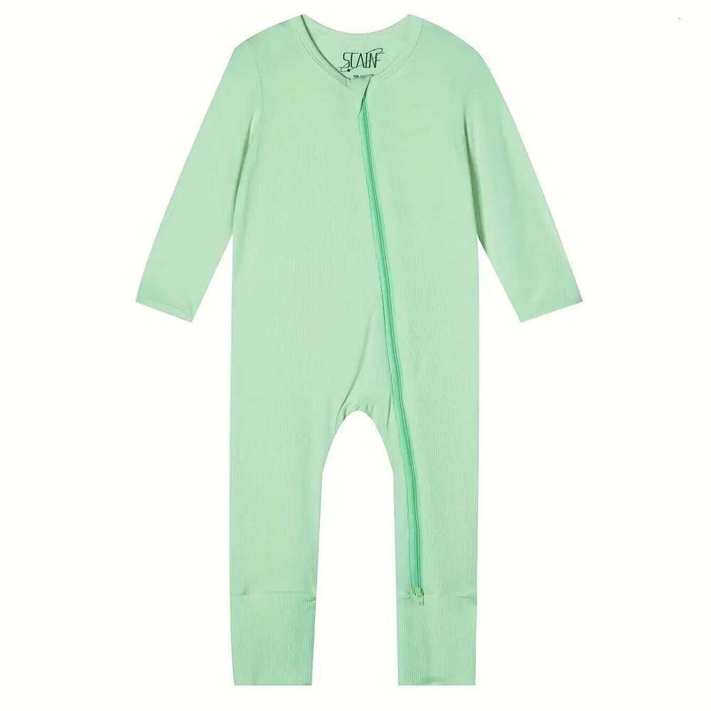 Ultra-soft bamboo fibre baby romper suit Zip fastening For indoor and outdoor wear Baby clothing 26H0224
