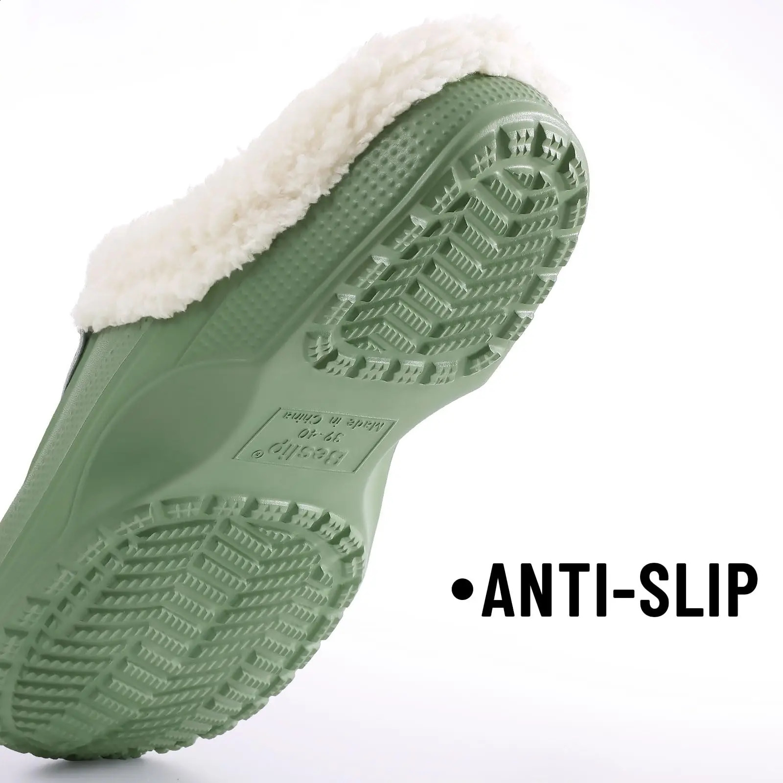 Kidmi Fur Lined Clogs Slippers For Women Classic Winter Waterproof House With Padded Shoes EVA Garden 260202
