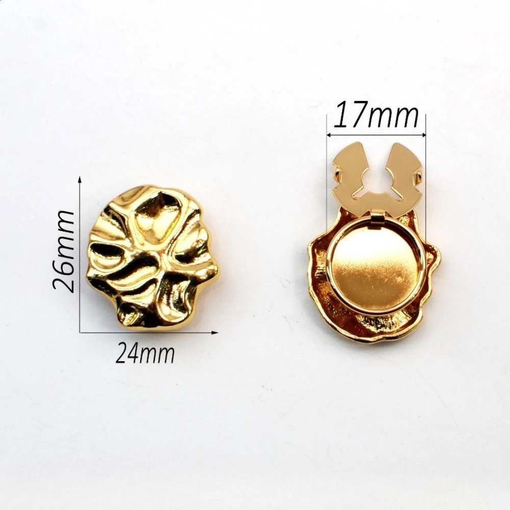 2PCS Fashion Metal Button Cover for Shirt Trendy Cufflinks for Women and Men Sleeve Buttons Accessories 260202