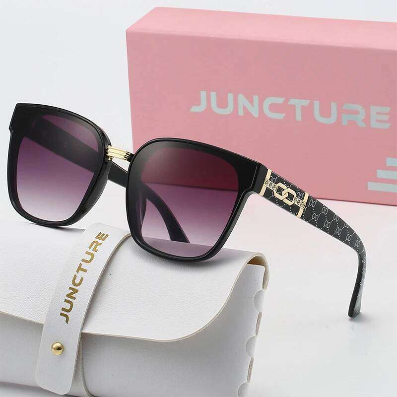 JUNCTURE Cat Eye Vintage Fashion Sun Glasses Big Frame Gradient Lady Party Holiday Gifts Sunglasses for Women 26W0224