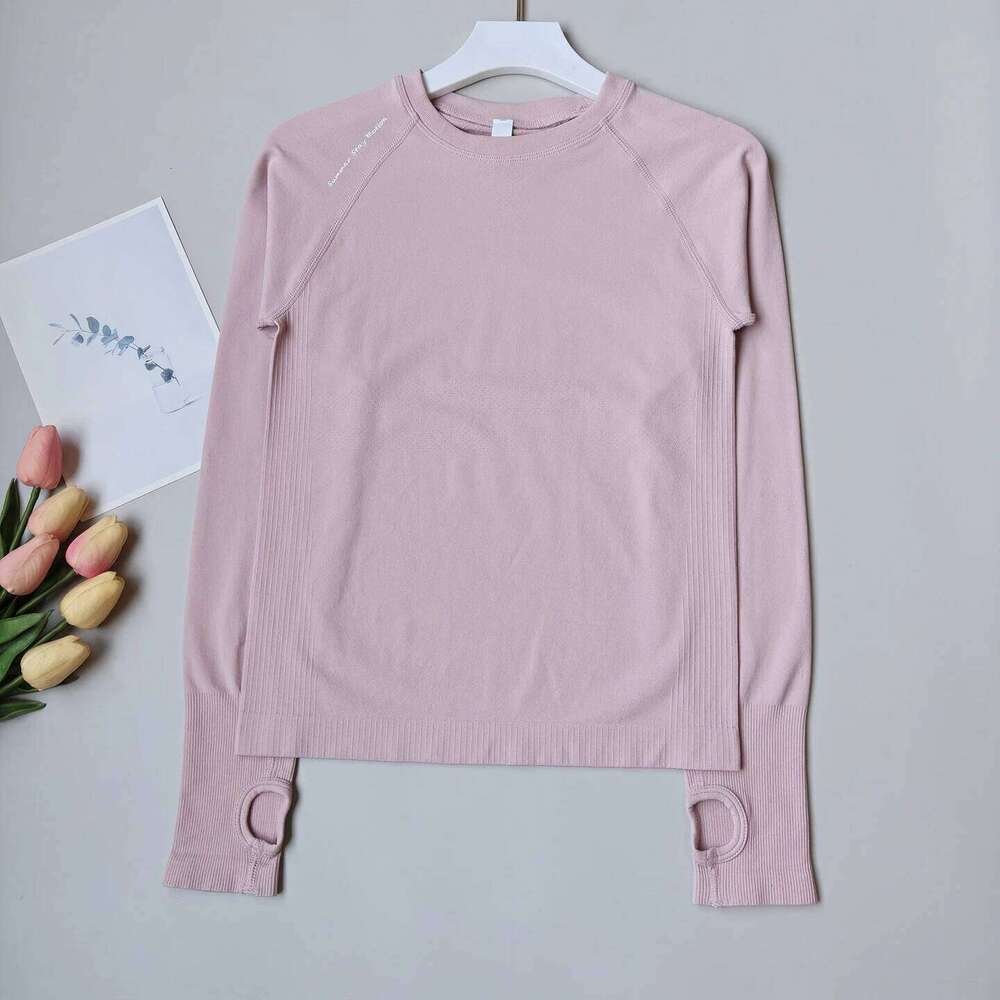 Slim Fit Workout Shirt for Women, Long Sleeve Stretch Top, Breathable Yoga Running Tee 26Y0224