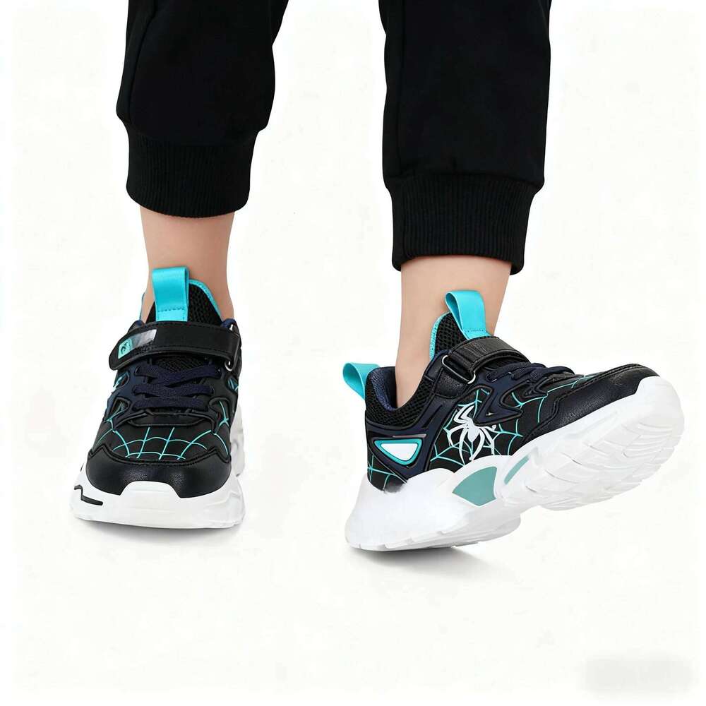 Marvel Children's Fashion Aoger Spiderman Boys Sneakers Girls Cartton Casual Breathable Kids Sport Shoes Size 28-38 26W0224