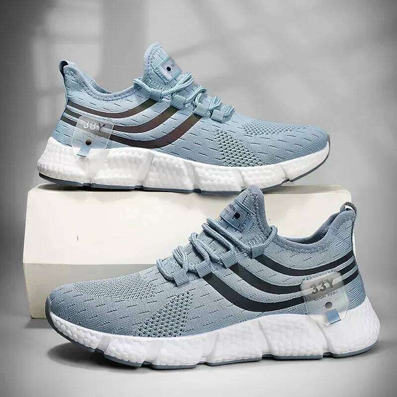 Fashionable Sports Shoes Mesh Breathable Soft Cushioned Soles Daily Exercise Running Training Suitable for Both Men Women