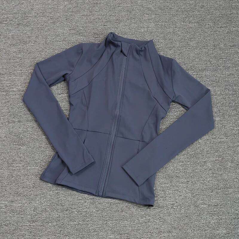 Quick-drying Breathable Sports s Women's Zipper Yoga Top Outdoor Exercise Running Fitness Long Sleeve 26Y0223
