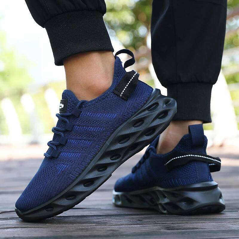Men's Woven Sports Sneakers 2025 Fashion Fitness Style Lightweight Flexible Running Workouts Shoes Tenis Masculino