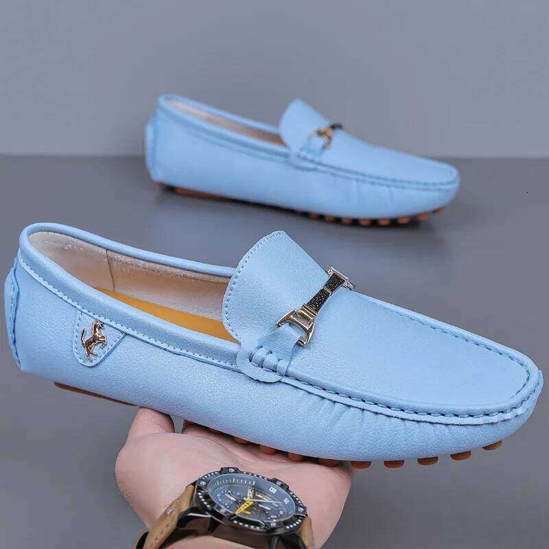 MAEDEF Formal Dress Business Casual for Wedding Party Office Shoes Soft PU Leather Loafers Men