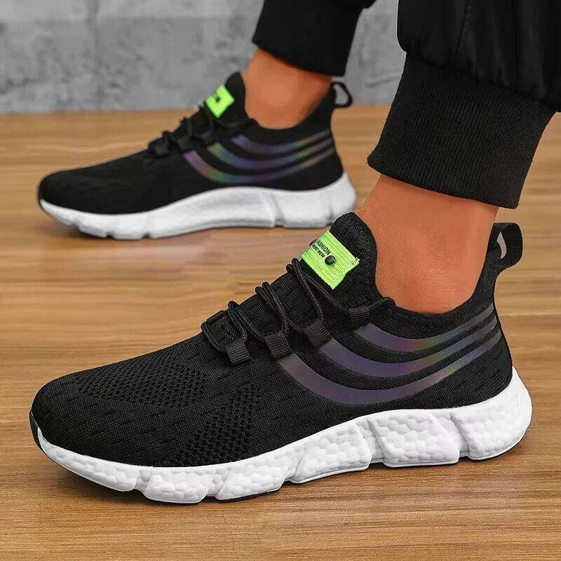 Men's High-quality Luxury Design Mesh Breathable Flat Track Field Running Basketball Tenis Masculino Shoes