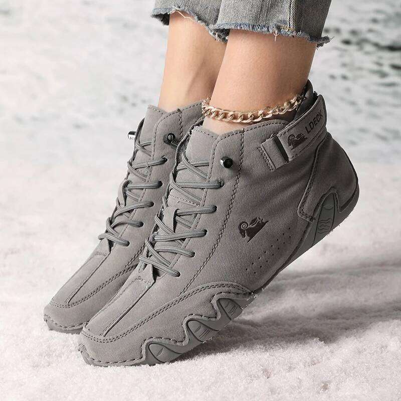 Women's High Top Sneakers Outdoor Casual Walking for Autumn Free Shipping Ankle Boots Fashion Anti Slip Hiking Shoes Woman