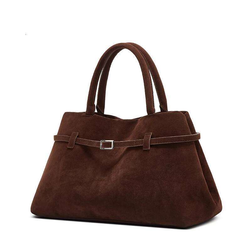 Buckle Decorative Design Solid Faux Suede Handbag Large Capacity Hasp Casual Tote Hot Sale Bags for Women Bolsas Femininas Z260224