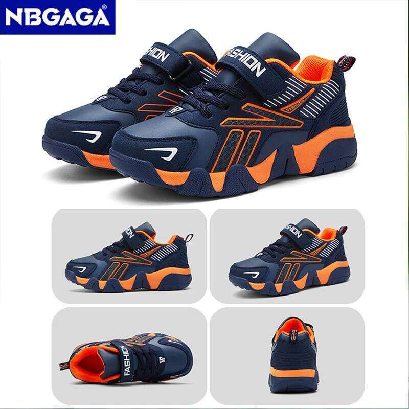 Children Boys Shoes School Sports Fashion Leather For Kids Tennis Casual Sneakers Children's Boy Running 7-12 Years Walking Shoe 26W0224