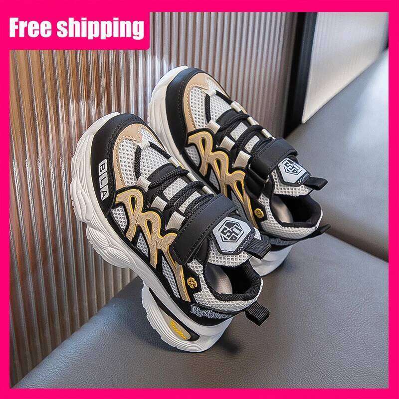 Children Sneakers Trendy Mesh Breathe Versatile Light Comfort Summer Casual Tennis 2026 New Soft Thick Soled Sports Shoes 26W0224