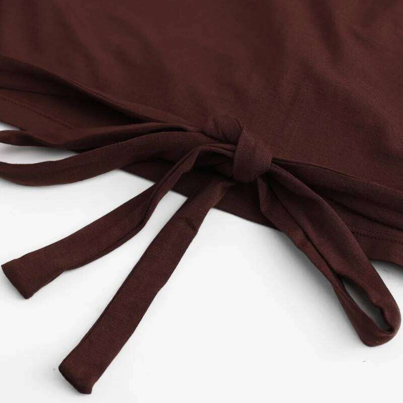 DRUR Womens Yoga Pilates Wrap Top Long Sleeve Tie Front Shrug Ballet Shirt and Thin V-Neck Crop Kimono Casual Y2k Clothes 26Y0224