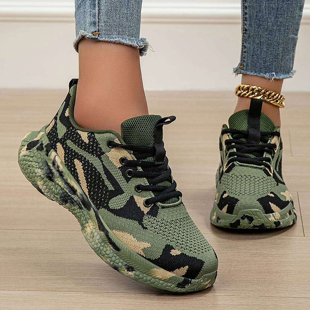 Camouflage Four Seasons New Mesh Breathable Sports Youth Students Casual Shoes Outdoor 26W0224