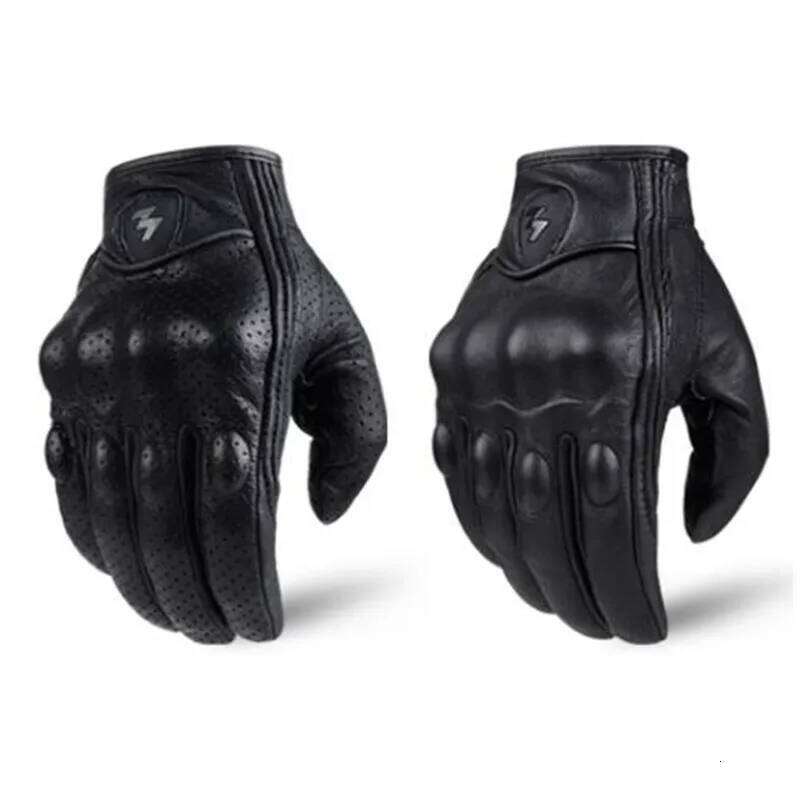 Motorcycle Gloves men women moto leather Carbon cycling winter gloves motorbike motorcross ATV motor New 26H0224