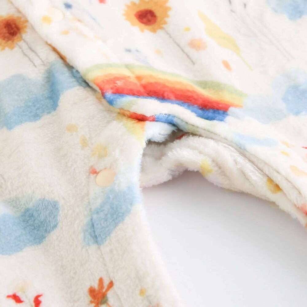 Long Sleeve Baby Jumpsuits Winter Flannel Warm Toddler Rompers Clothing 26H0224