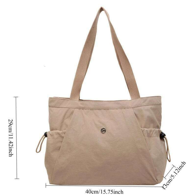 Women Stylish Oxford Tote Lightweight Foldable Multi Pocket Large Capacity Shoulder Bag for School Versatile Storage Bags Z260224