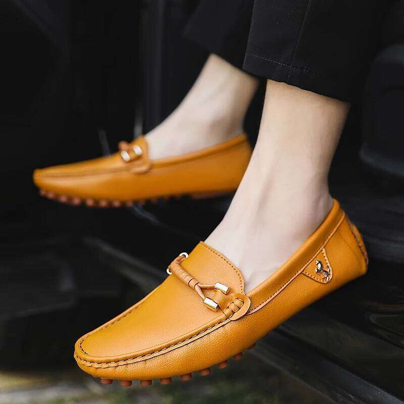 MAEDEF Formal Dress Business Casual for Wedding Party Office Shoes Soft PU Leather Loafers Men